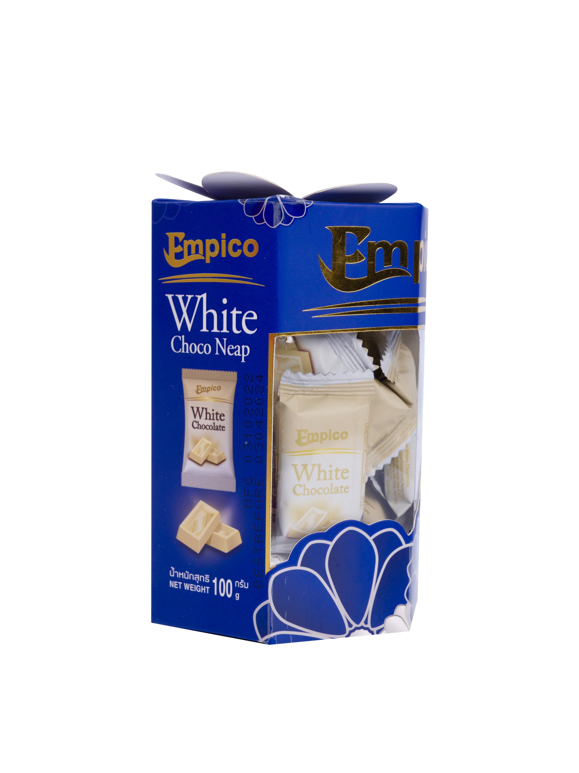 Sô cô la trắng Empico 100g hộp giấy bông hoa xanh  ( 24 hộp/ thùng) 